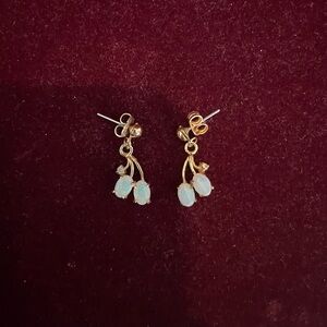 Vintage Opalite Cluster Earrings